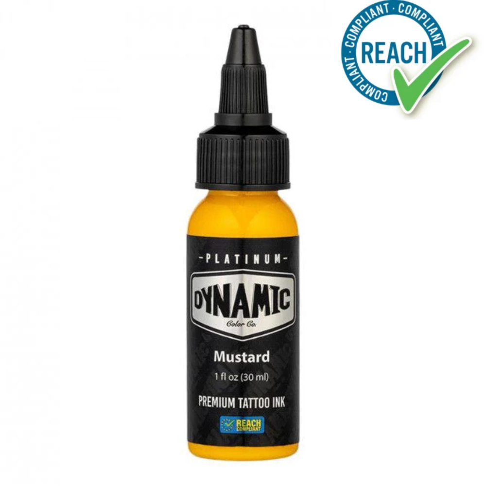 Dynamic Platinum Mustard Yellow tetováló festék